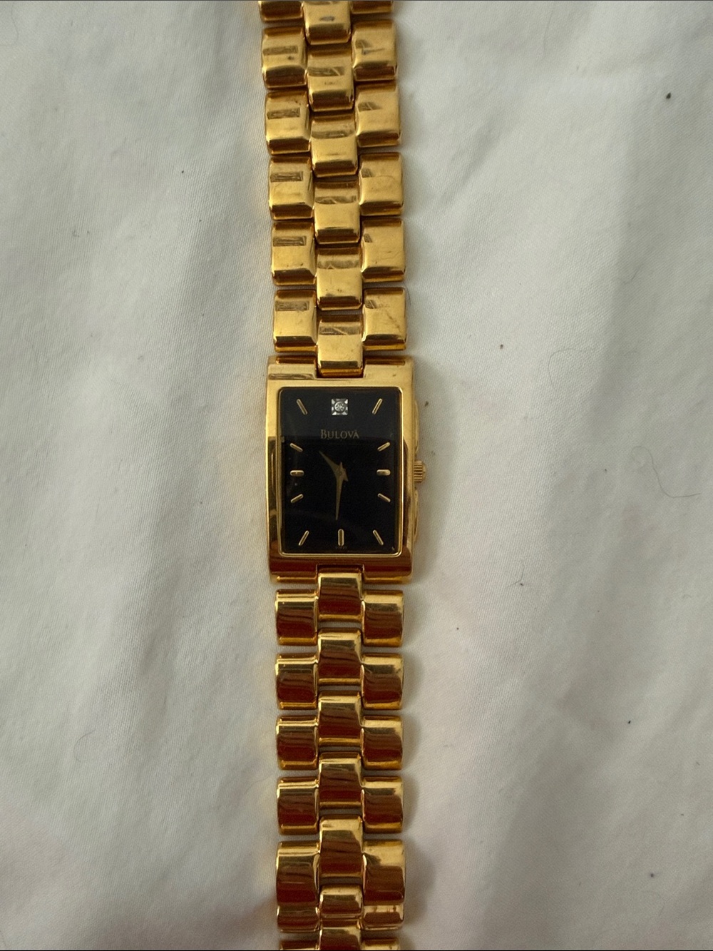 Bulova Gold and Black Men’s Dress Watch